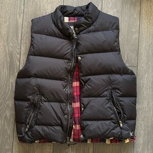Vintage American Eagle Vest with Flannel Inside Size XL
